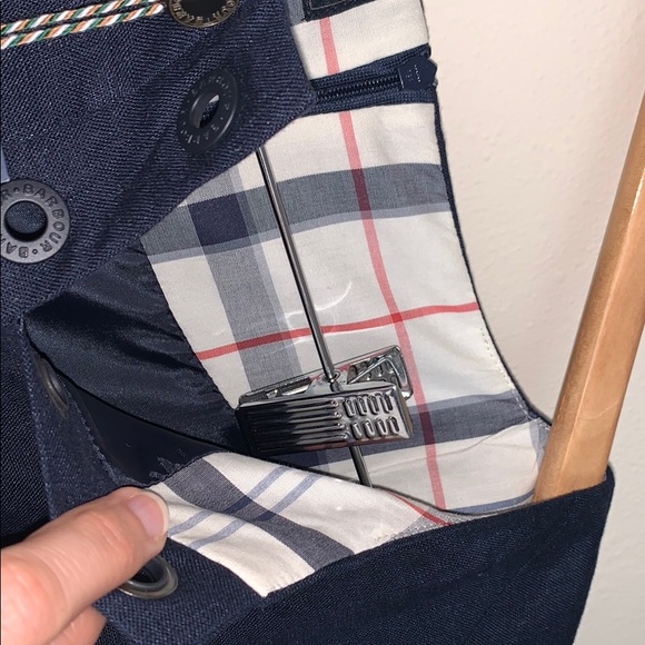 Barbour Kirkwall Navy Linen Dress US 6 NWT - Picture 10 of 13